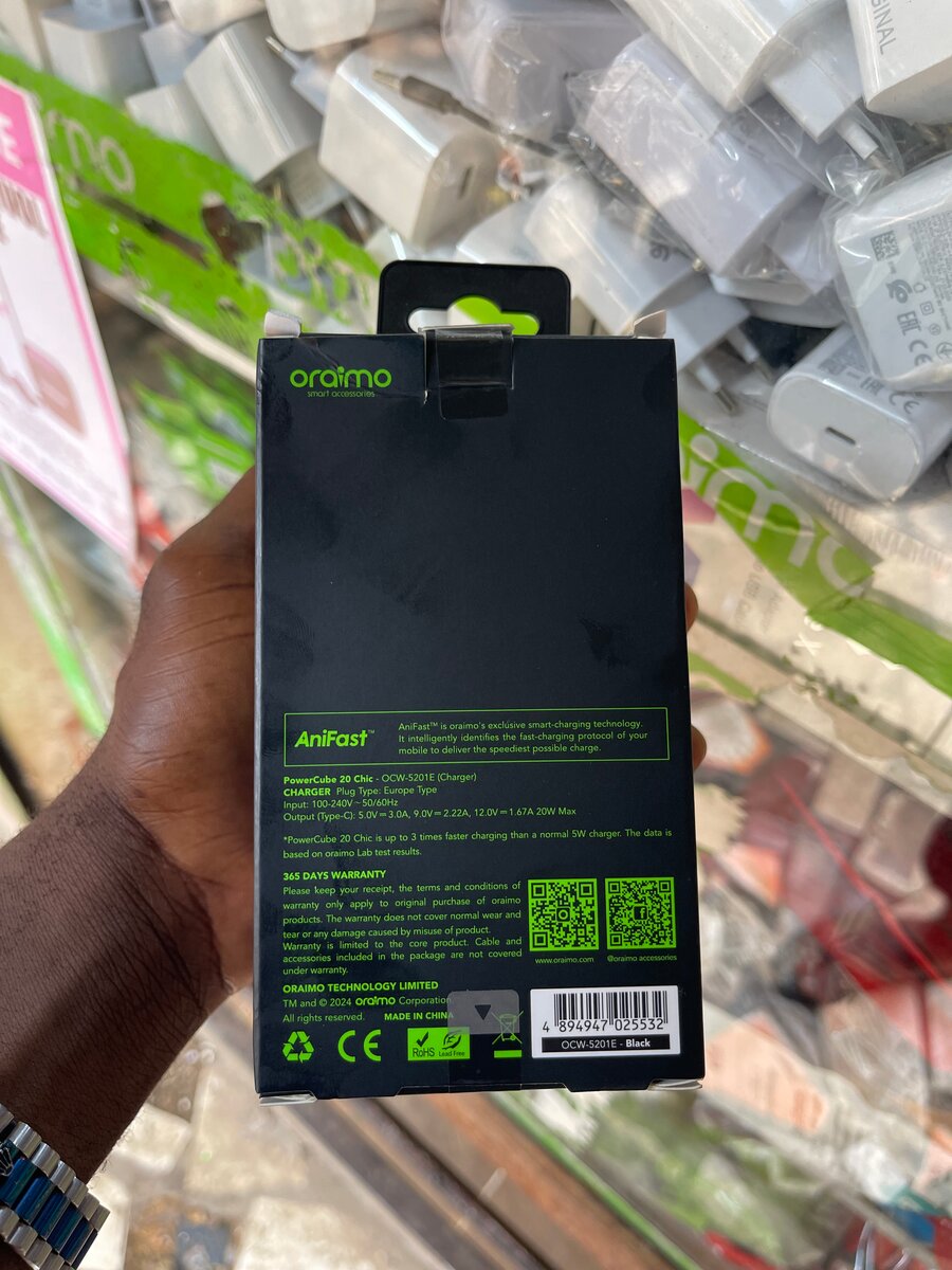 Oraimo 20W GaN Fast Charger