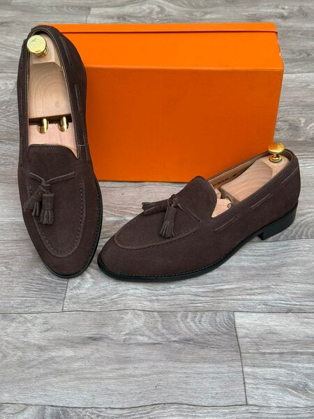 Mocassins en daim marron