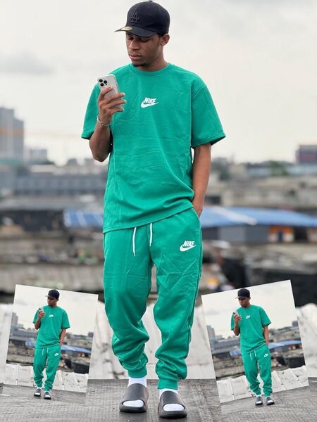 Ensemble survêtement Nike homme vert
