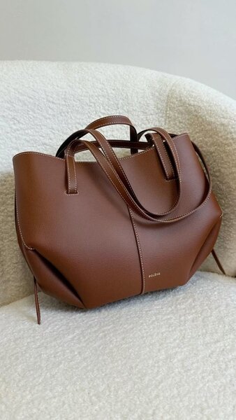 Sac à main en cuir marron