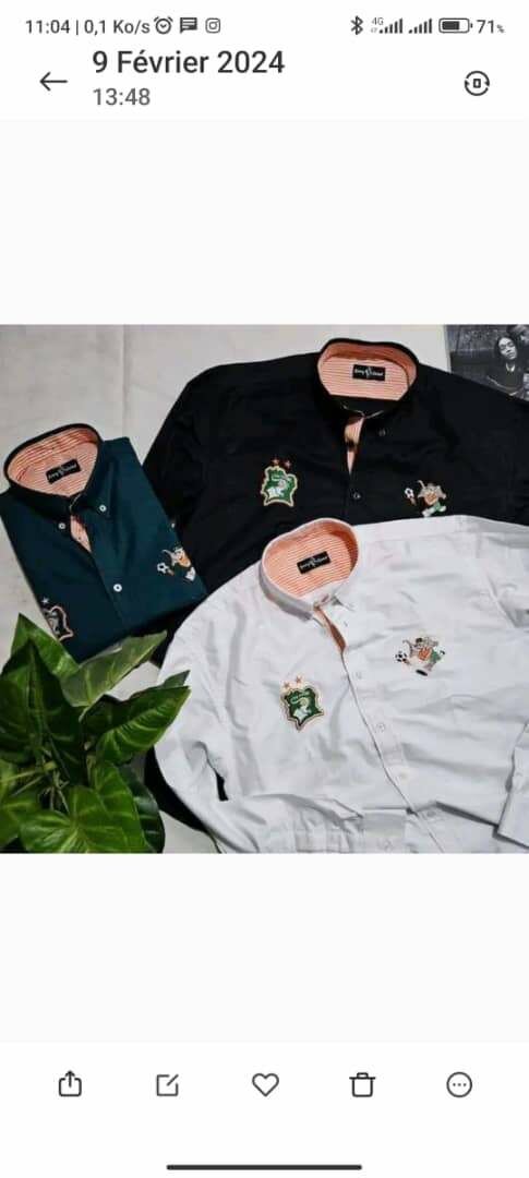 Chemise Côte d'Ivoire Homme