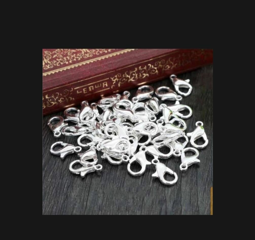 Jewelry accessorie20 lock,40 jump rings2 yard chain silver