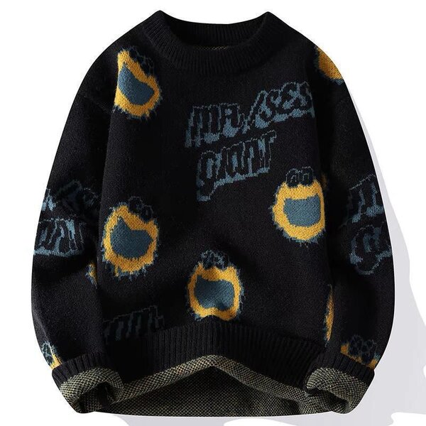 Pull-over en tricot imprimé