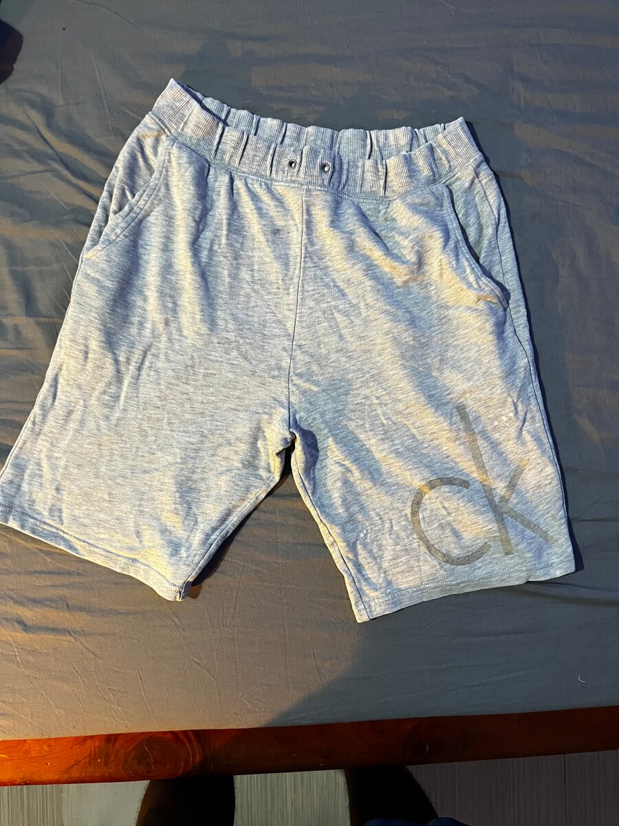 Shorts en coton gris