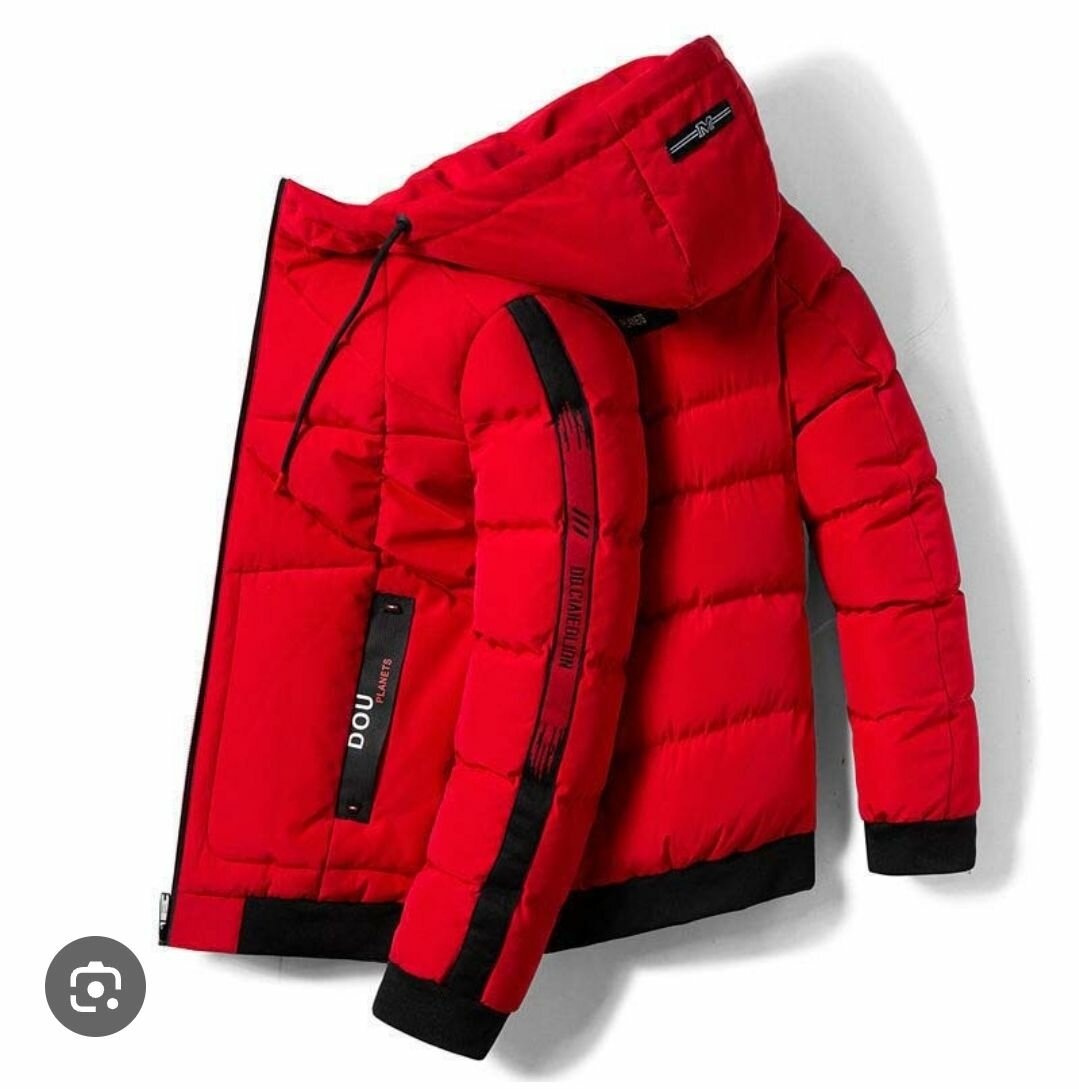 Veste d'hiver rouge chaude