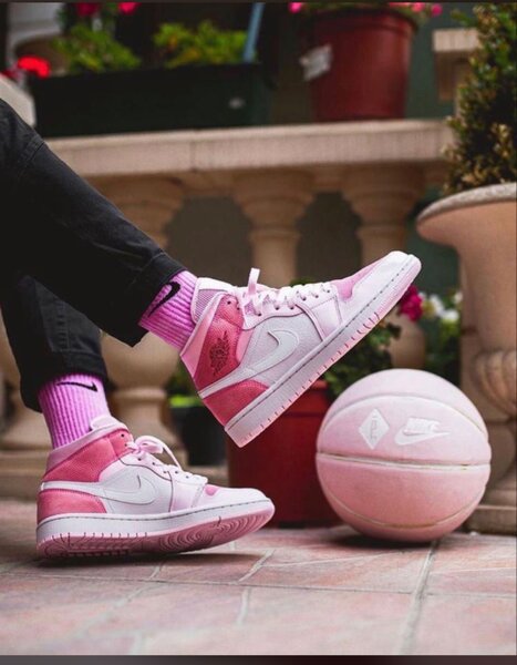 Baskets roses tendance