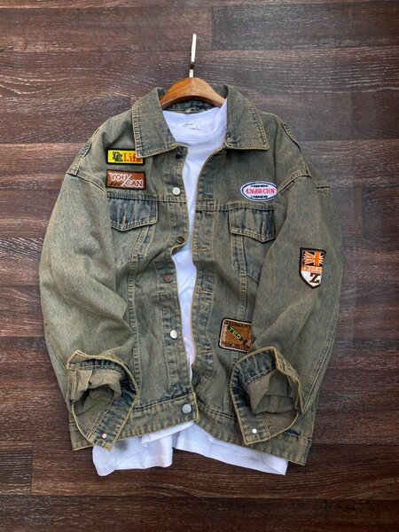 Veste en jean vintage pour homme