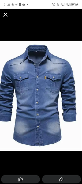 Chemise en denim homme élégante