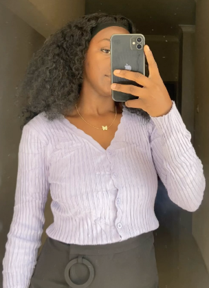  Short knitted cardigan with buttons  size:M