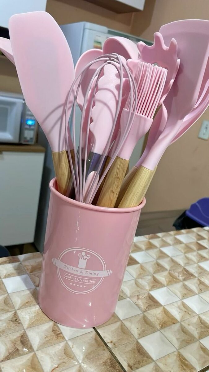 Ensemble d'ustensiles de cuisine en silicone