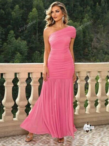 Robe de soirée rose