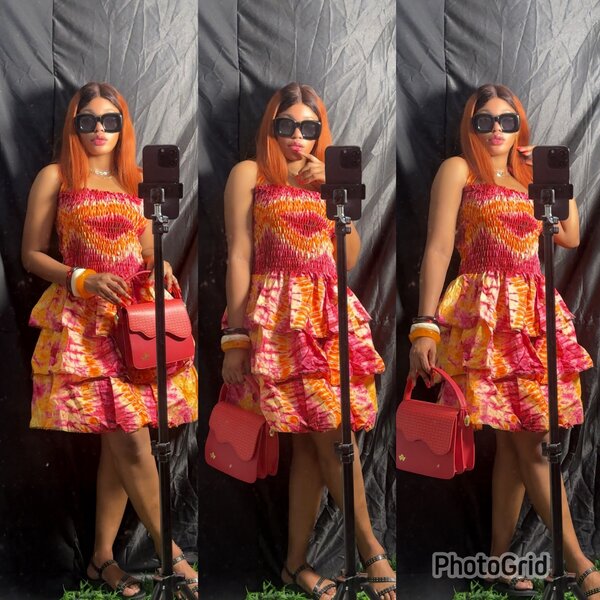 Robe dos-nu imprimée