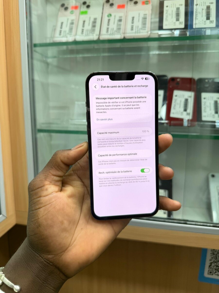 13 Pro Max 128Go  Batterie cha