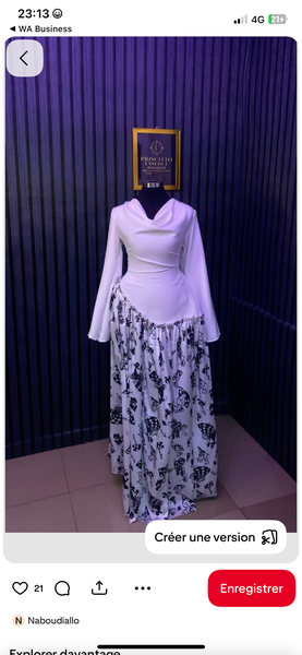 Robe longue élégante et colorée