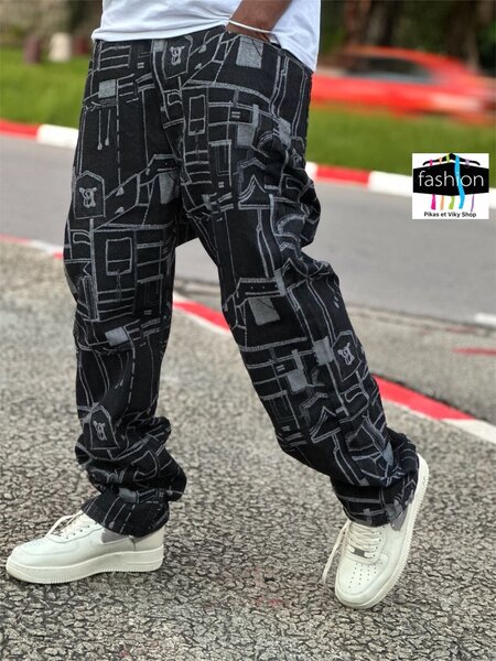 Pantalon streetwear imprimé