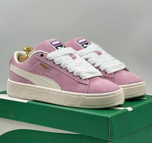 Baskets Suède Femmes Roses