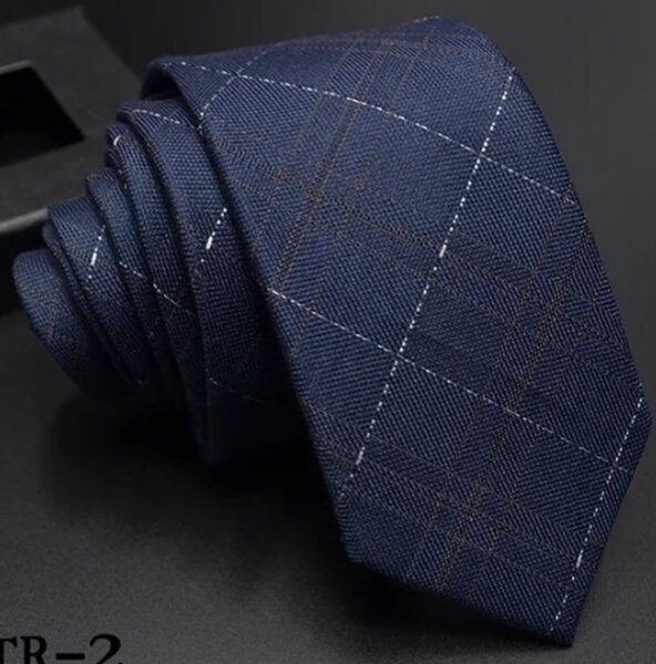 Polyester + Rayon Ties blue