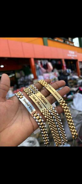 Bracelet personnalisé doré