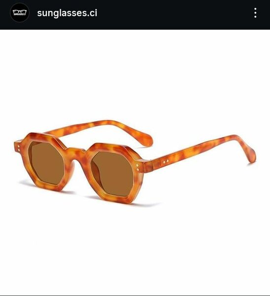 Lunettes de soleil octogonales vintage