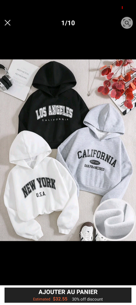 Sweatshirts à Capuche Imprimés