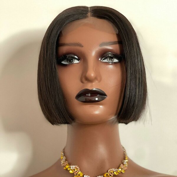 10" Remy Straight Wig Cap