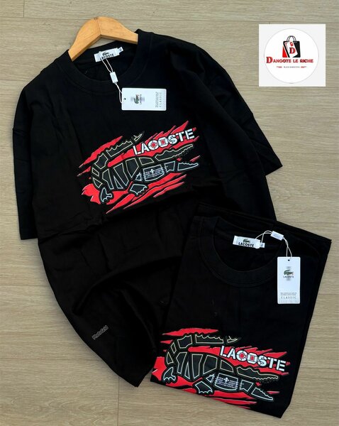 T-shirt Lacoste noir homme