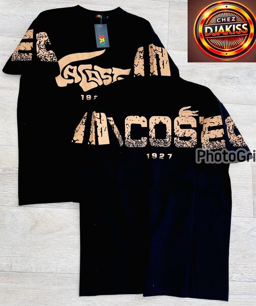 T-shirt noir graphique moderne