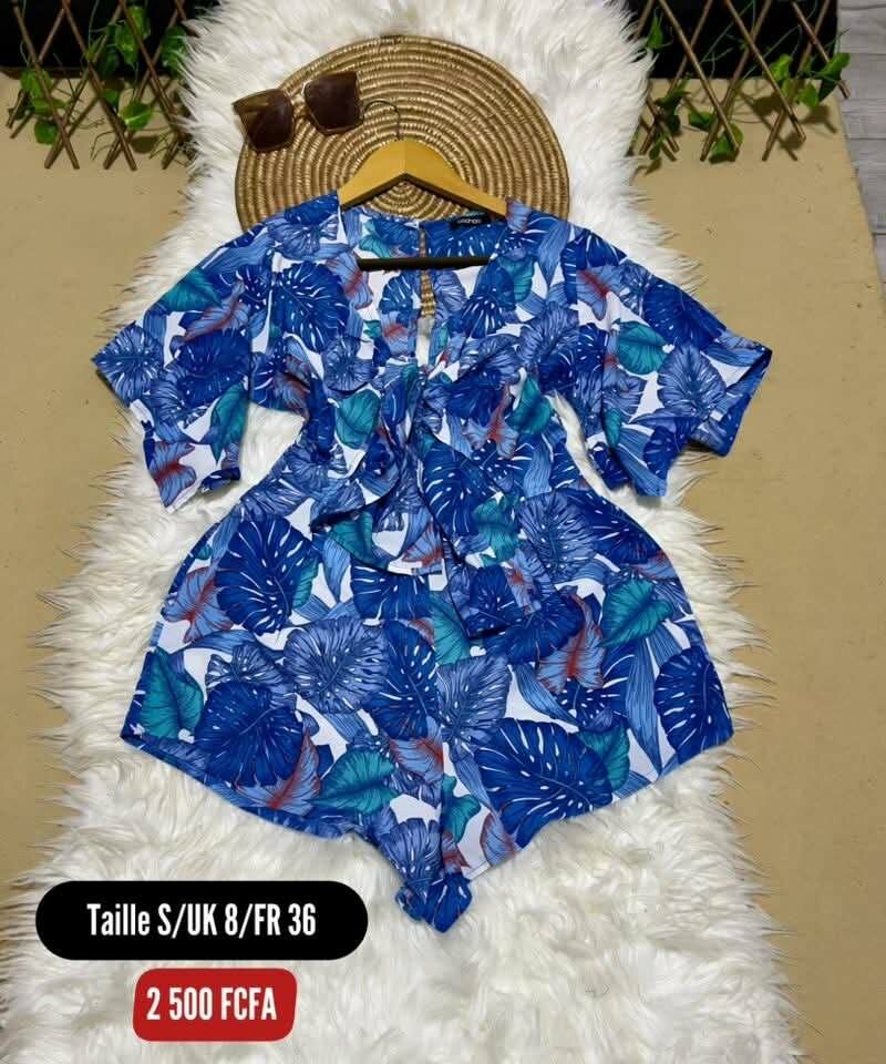 Combishort tropical femme