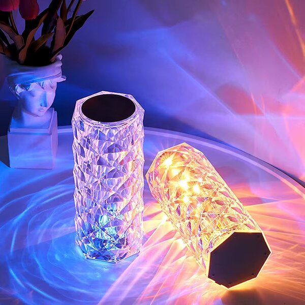 Lampe Cristal RGB Rechargeable