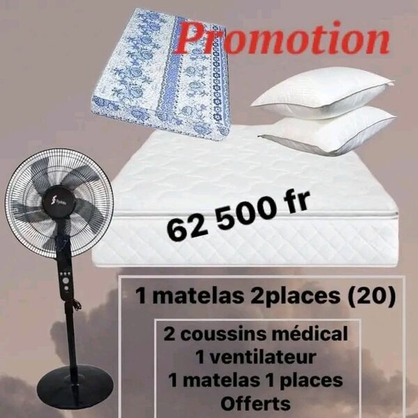 Matelas mémoire de forme 2 places