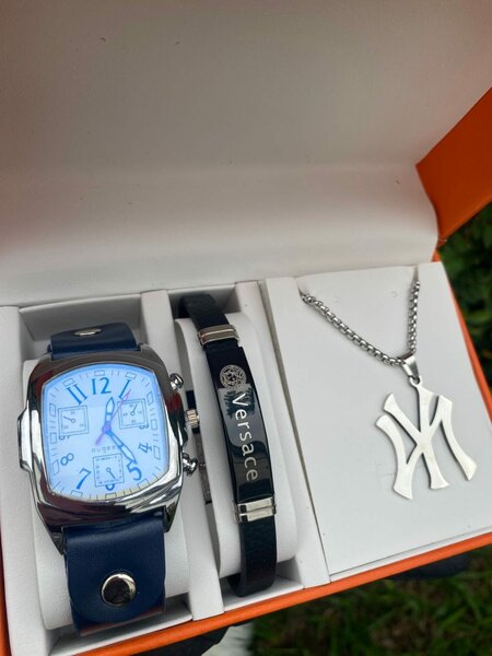 Ensemble Montre et Bijoux pour Homme