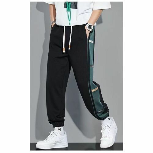 Fashion Men's Personalized Casual Pants -Black