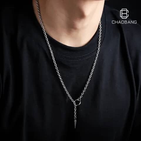 Collier pendentif Spike homme