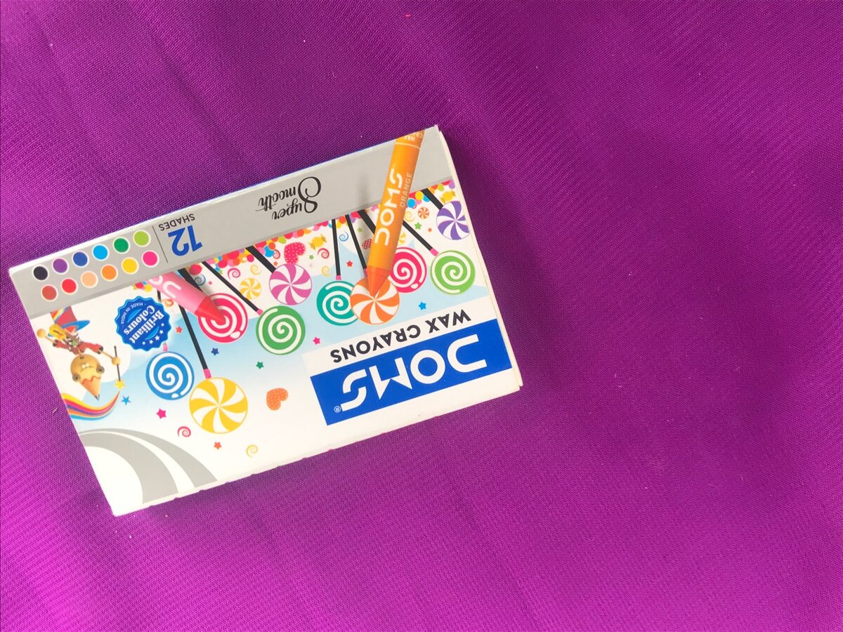 Crayons Doms Cire 12 Couleurs