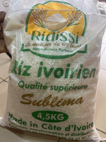 Riz ivoirien 4,5KG Sublima