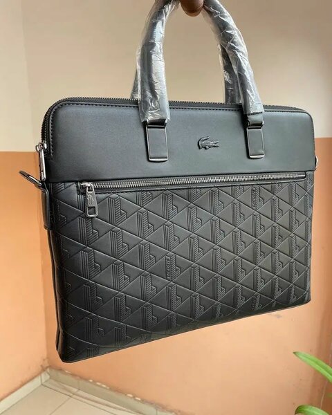 Sacoche homme Lacoste noir