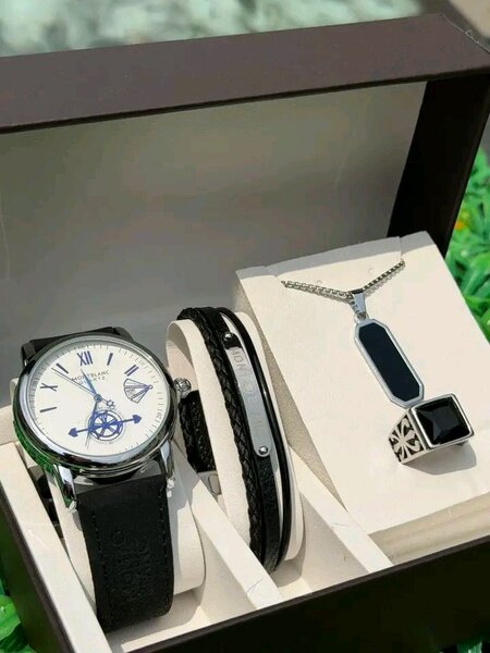 Montre Homme Luxe avec Bracelets et Collier