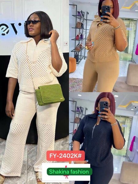 Tenue Tricotée Élégante Femme