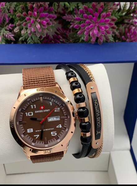 A watch and a bracelet