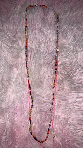 Collier perles colorées bohème