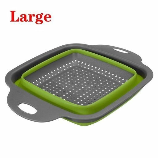 Silicone collapsible strainer