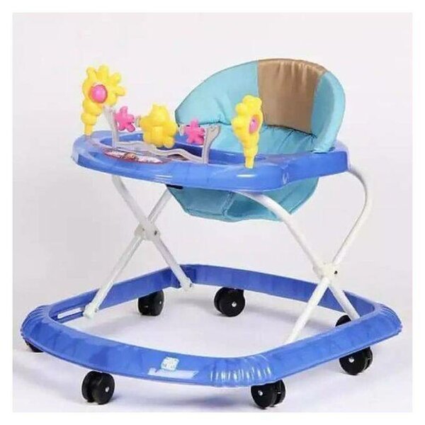 Marcheur bébé bleu avec jouets