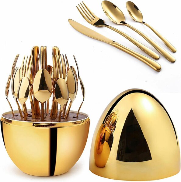 Oval shape cutlery set