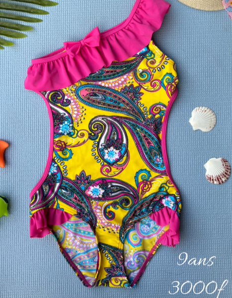 maillot de bain une épaule pour enfants