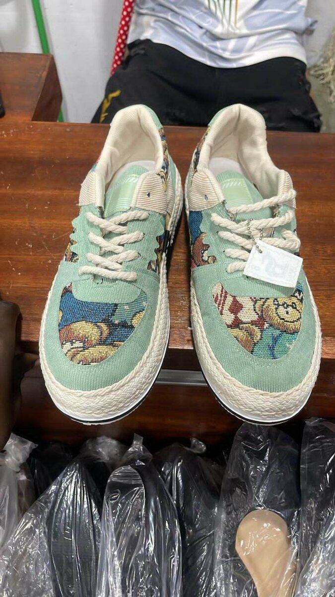 Sneakers en toile imprimée