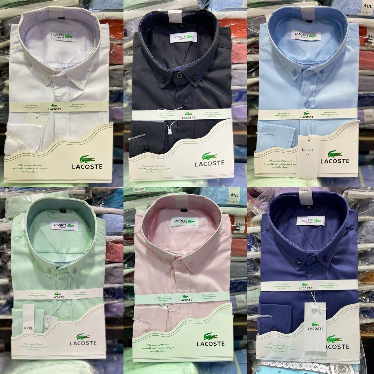Chemise manche longue Lacoste