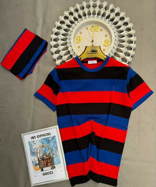 T-shirt rayé unisexe