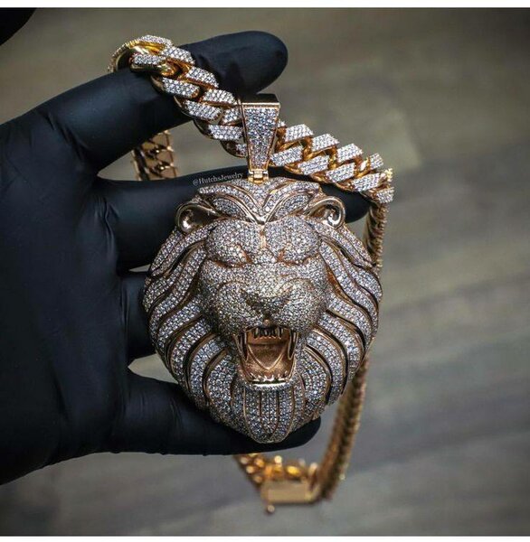 Collier Lion en Diamants