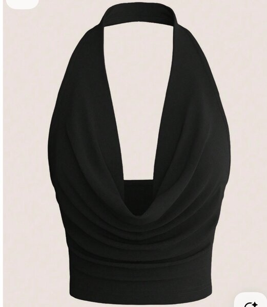 Top à col licou élégant