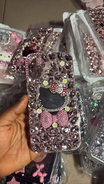 Coque Strass Rose iPhone
